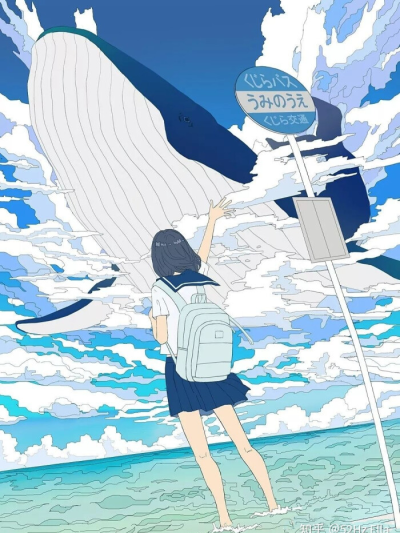 日本插画师fluffy2038的插画 超级治愈