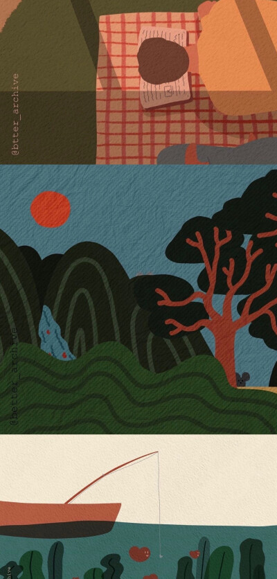 复古风拼接壁纸
ins：better_archive