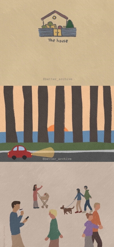 复古风拼接壁纸
ins：better_archive