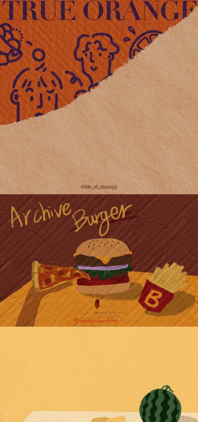 复古风拼接壁纸
ins：better_archive