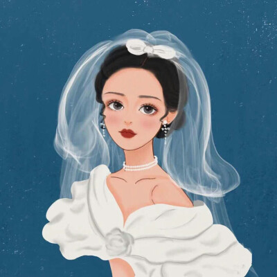 婚纱女头｜喜自取
二传注明陈乐恩