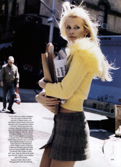 US Vogue July 1994
Short & Sweet
Photographer: Pamela Hanson
Fashion Editor: Brana Wolf
Hair Styling: Thomas McKiver
Makeup: James Kaliardos
Model: Claudia Schiffer ​​​