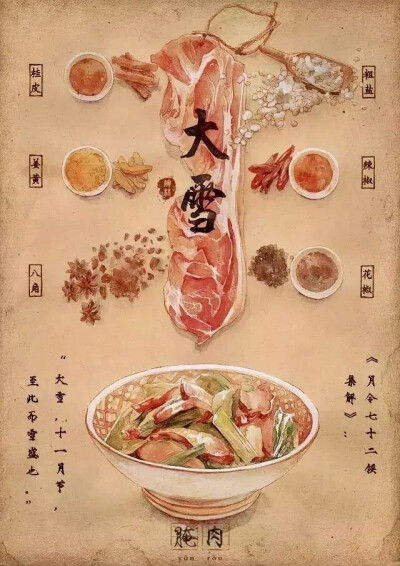 一个节气一种美食