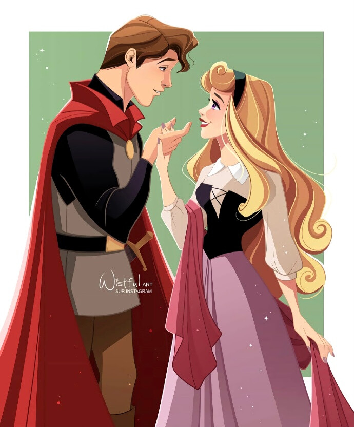 迪士尼公主-王子-女王
画师：wistful.art