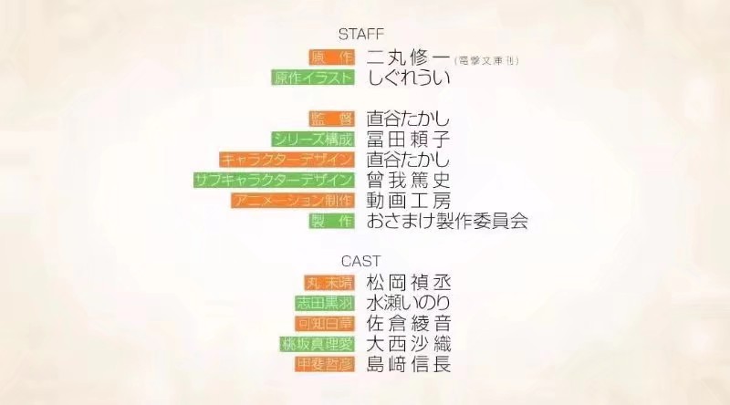 「青梅竹马绝对不会输的恋爱喜剧」2021年TV动画化決定。
CAST：松岡禎丞、水瀬いのり、佐倉綾音、大西沙織、島崎信長 ​​​