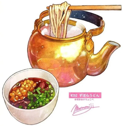 美食水粉插画素材