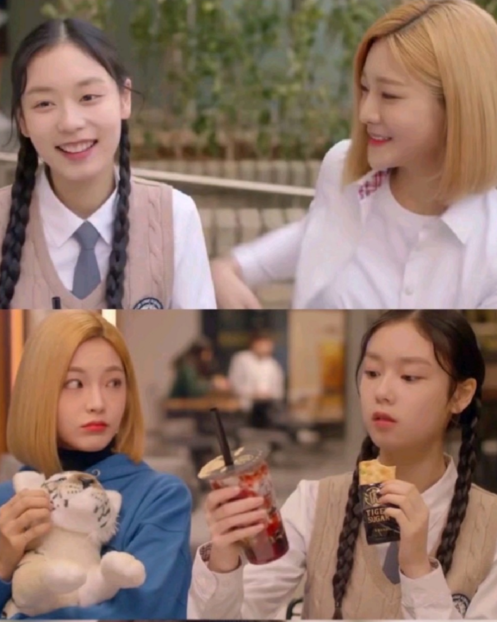 这是一部韩国青春网剧，四个女主，每一集都有一个故事，主演颜值都很高很养眼。可以试试！！！