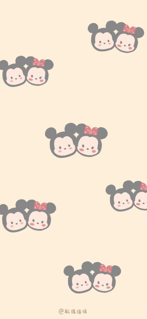 迪士尼动漫人物碎花平铺壁纸