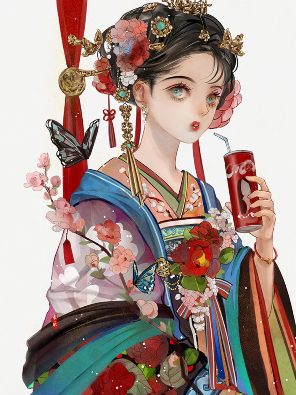 云想衣裳花想容 春风拂槛露华浓
「古风插画」
画师：长乐nina