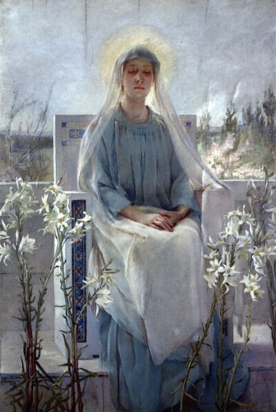 《圣母冥想》（英文：Meditation of the Holy Virgin） 是美国艺术家『Sarah Paxton Bell Dodson』 于1889年 所作。 