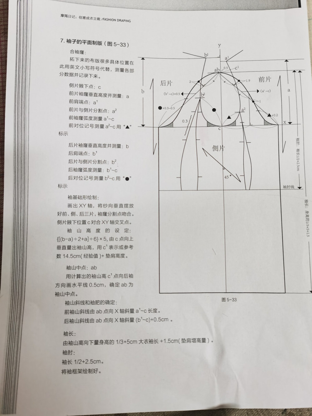 袖子的平面制版