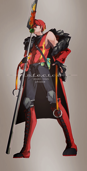 原绘师：黑色番茄酱（搬运需署名）
作品均为指绘

洛洛历险记/武战道  拟人/同人