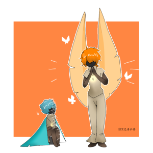 原绘师：黑色番茄酱（搬运需署名）
作品均为指绘

洛洛历险记/武战道  拟人/同人
（结合了光遇形象的一些ooc同人）