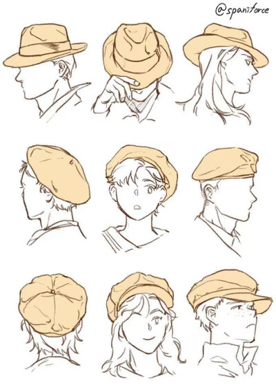 帽子素材画法