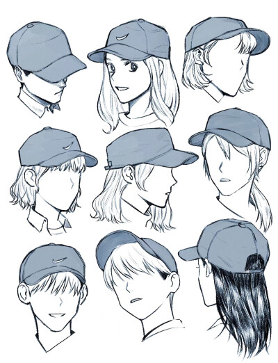 帽子素材画法