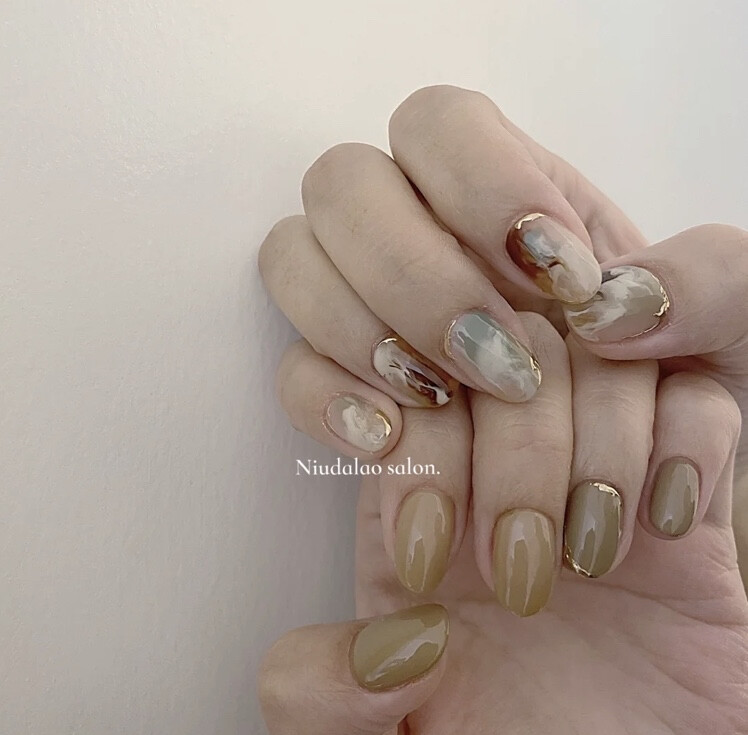 秋冬款，美甲