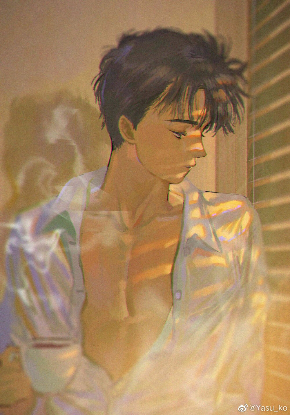 战栗杀机 banana fish
亚修英二
wb：Yasu_Ko