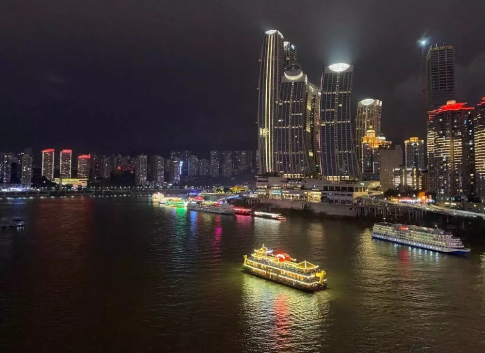 魅力重庆 两江夜景