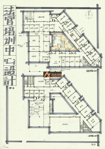 西塔考研建筑快题 优秀作品展