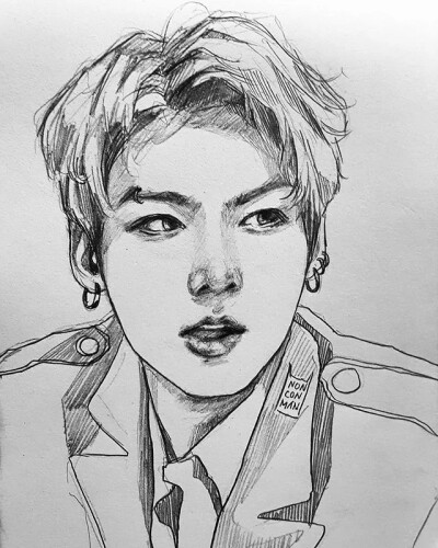 人物 黑白 BTS