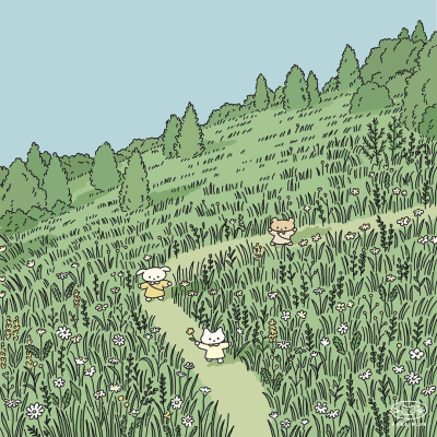 cr.aube.blue 治愈风背景图