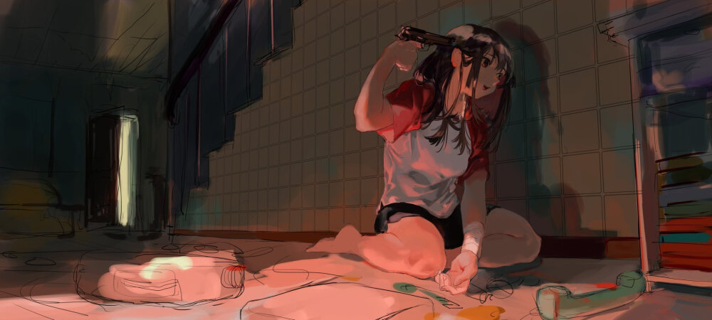 动漫女生iPad壁纸电脑壁纸/背景图