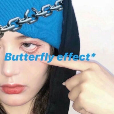 【女生头像】拽 高冷 酷 个性 欧美 鬼脸 蓝色头巾 butterfly effect*