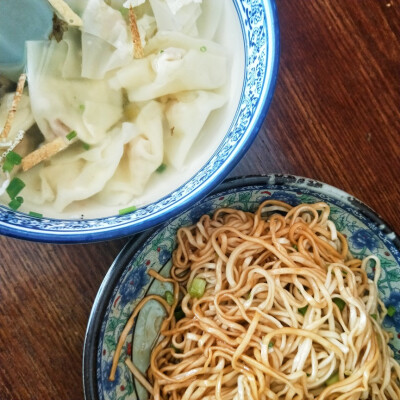 小馄饨+拌面