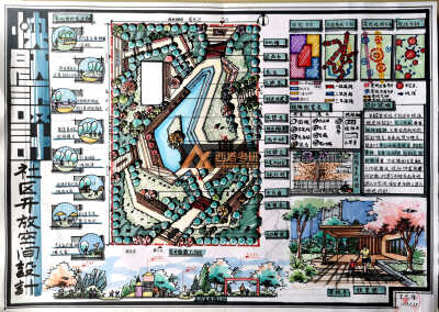 西塔考研 景观快题学员作品 景观考研快题作品 景观考研 西建大景观考研