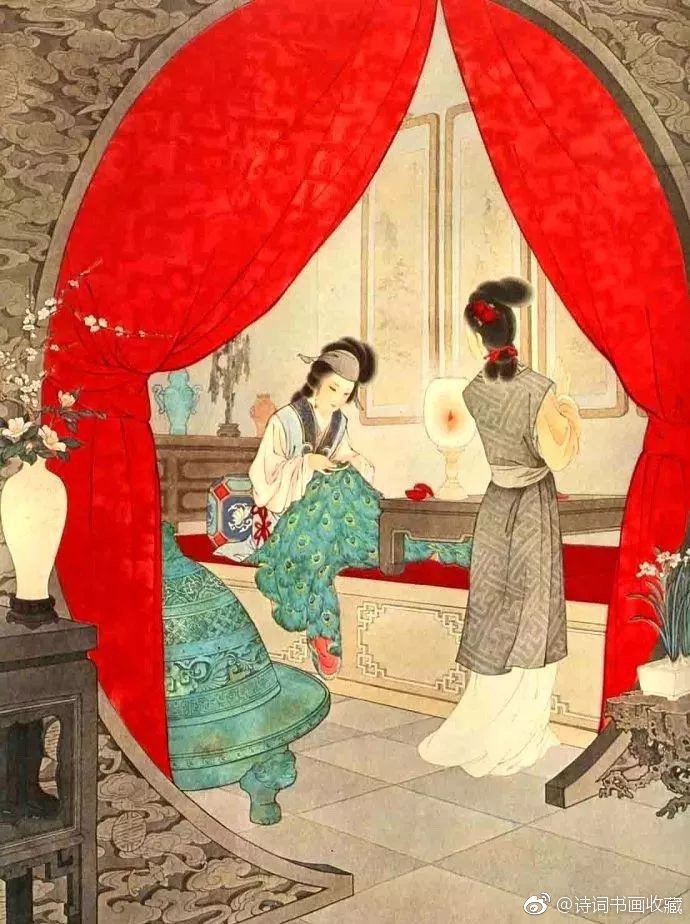 王叔晖的工笔重彩画九美图欣赏
王叔晖 ( 1912.8 -1985.7 )，字郁芬，祖籍浙江绍兴，生于天津，是现代著名工笔重彩人物女画家。1949年参加工作，历任出版总署美术科员，新华书店总管理处美术室图案组组长，人民美术出版社连环画创作组组长、专业画家。王叔晖画出了“虽是照人的明艳，却不飞扬妖治；是低眉垂袖，璎珞矜严”的东方女性美，那是充满了人格力量的外在美和内在美的结合。