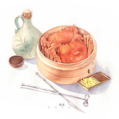 美食插画