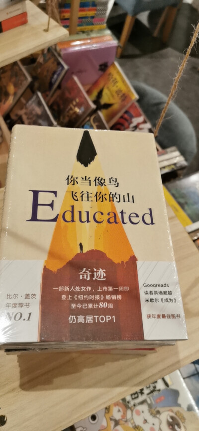 《你当像鸟飞往你的山》
一个真实的故事:
人们只看到我的与众不同：一个十七岁前从未踏入教室的大山女孩，却戴上一顶学历的高帽，熠熠生辉。
只有我知道自己的真面目：我来自一个极少有人能想象的家庭。我的童年由垃…