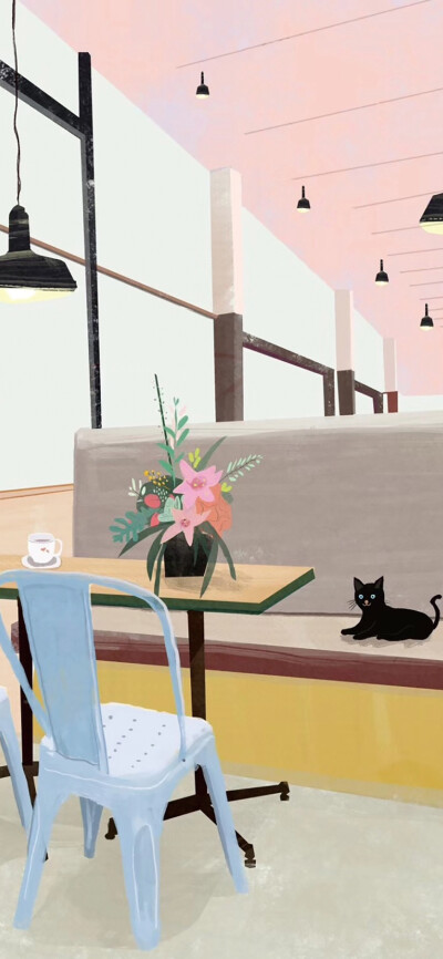 微博收集 喜欢 壁纸 手机壁纸 猫 花 画
