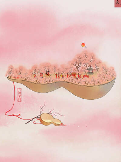 当《诗经》遇上古风插画 | 栩栩如生
画师：呼葱觅蒜
