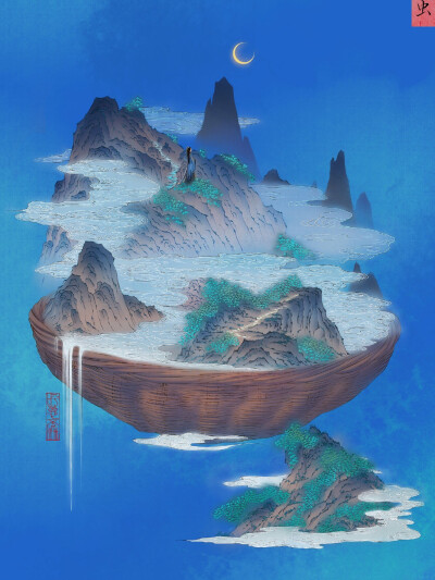 当《诗经》遇上古风插画 | 栩栩如生
画师：呼葱觅蒜