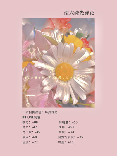 鲜花调色 | 9款适合任何花花の日常滤镜合集
©️hey.juice