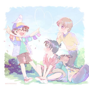 柯南男神团 黑羽快斗 工藤新一 白马探 服部平次 京极真 赤井秀一 安室透（六月）