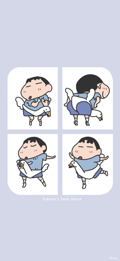 蜡笔小新壁纸卡通壁纸，涂鸦可爱壁纸手机壁纸，来源微博，侵删