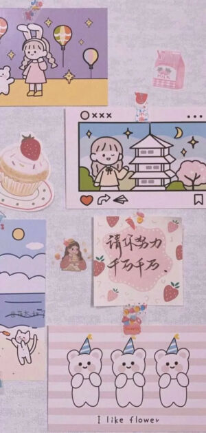 壁纸
桌面和锁屏都可~