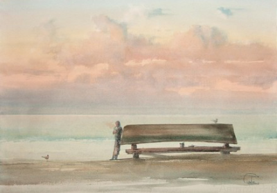 ·彩插集·
少年与海 | 俄罗斯画家 Sergei Temerev ​ ​​​