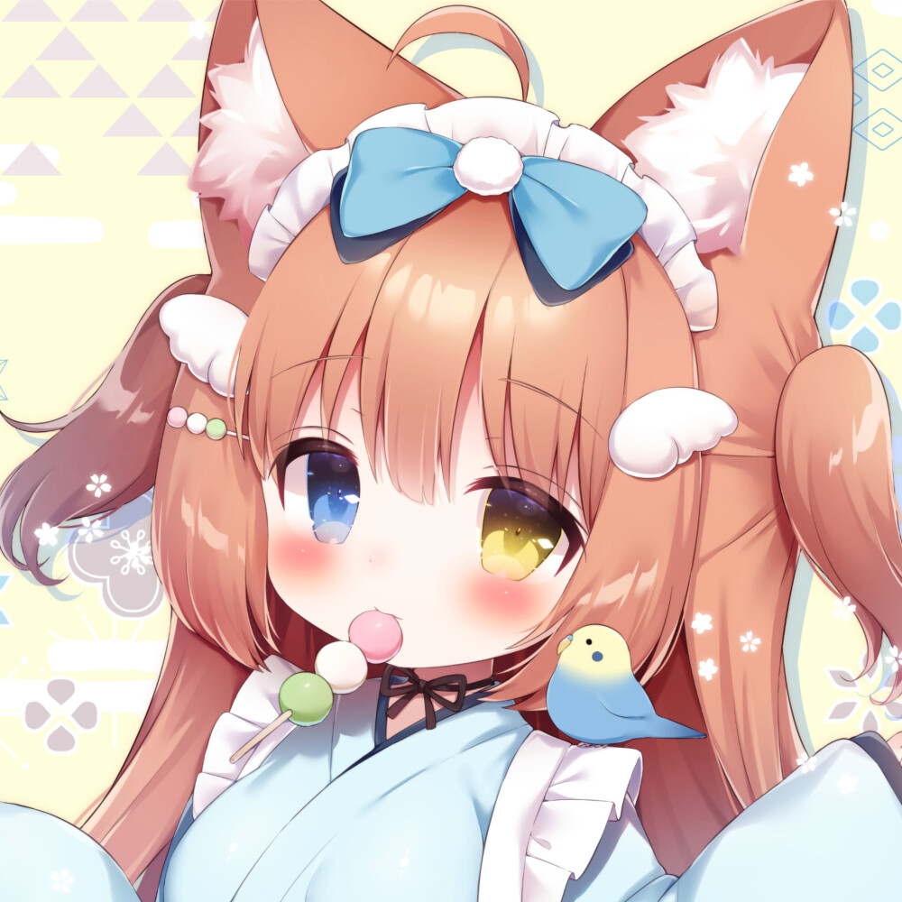 动漫女头◇虎斑自截 图片来源：pixiv
