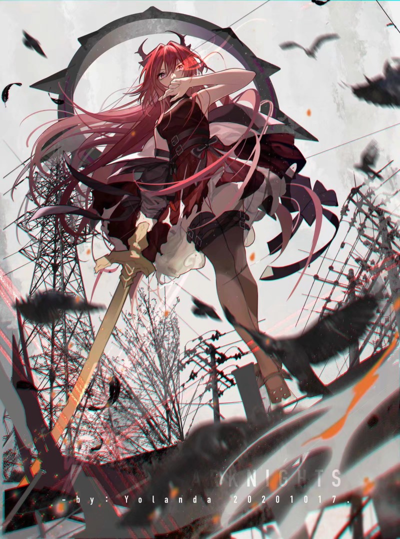 #明日方舟# 史尔特尔
画师：Yolanda