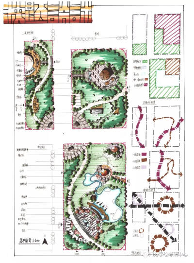 川大风景园林快题设计高分作品