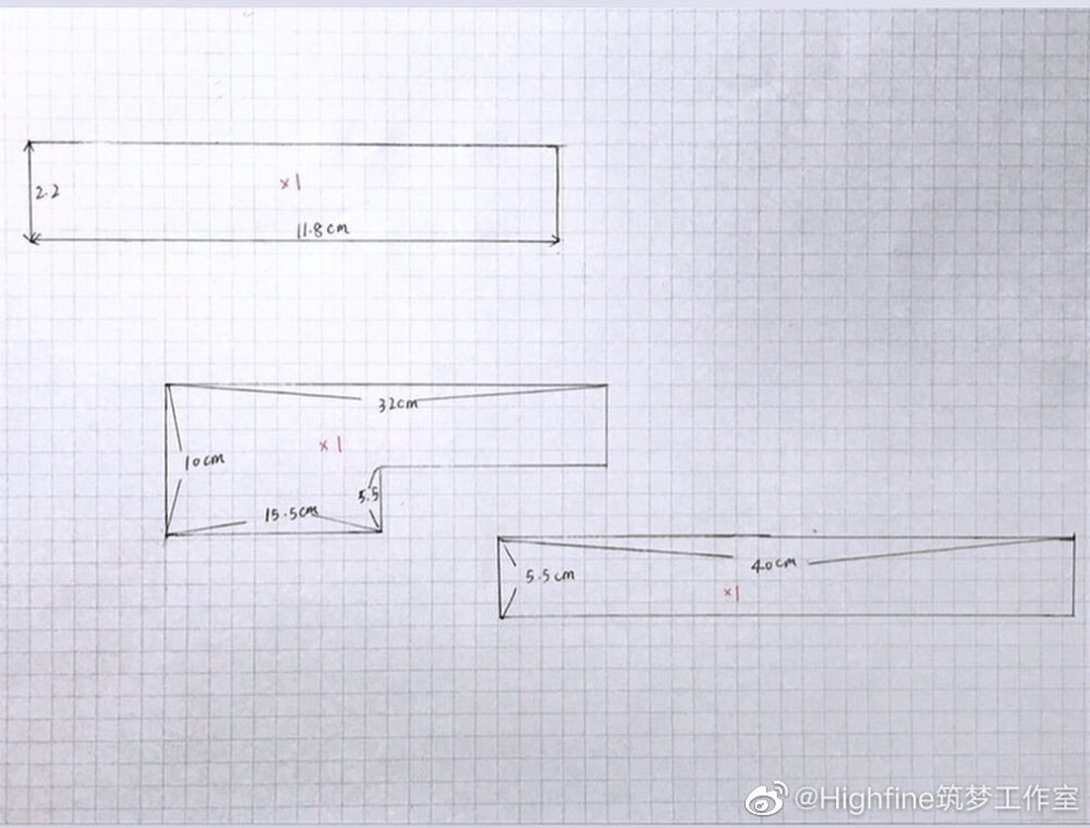 纸样教程，转自微博@highfine筑梦工作室