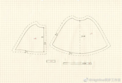 纸样教程，转自微博@highfine筑梦工作室