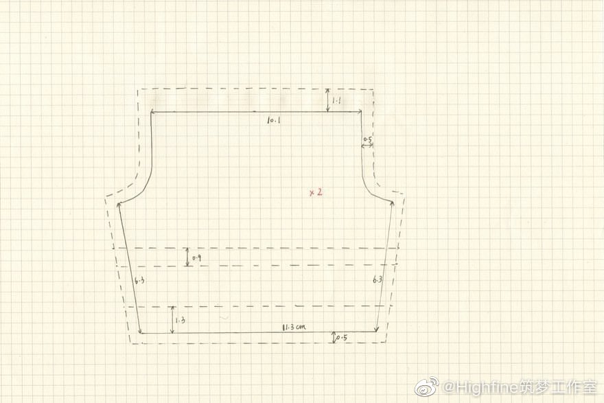 纸样教程，转自微博@highfine筑梦工作室
