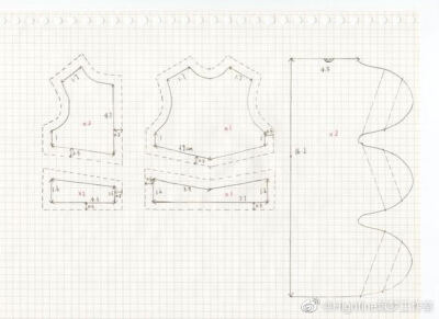 纸样教程，转自微博@highfine筑梦工作室