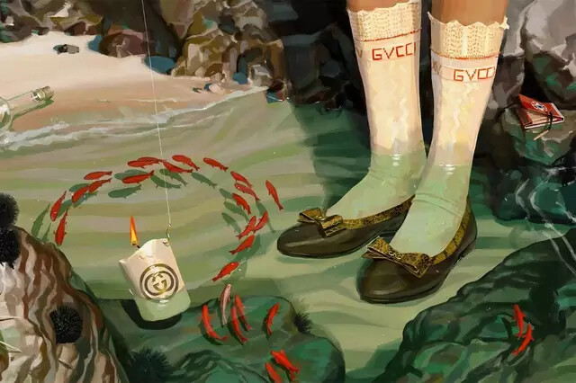 西班牙插画师Ignasi Monreal是GUCCI，LV等大牌都爱的插画师，图为GUCCI 画的系列插画