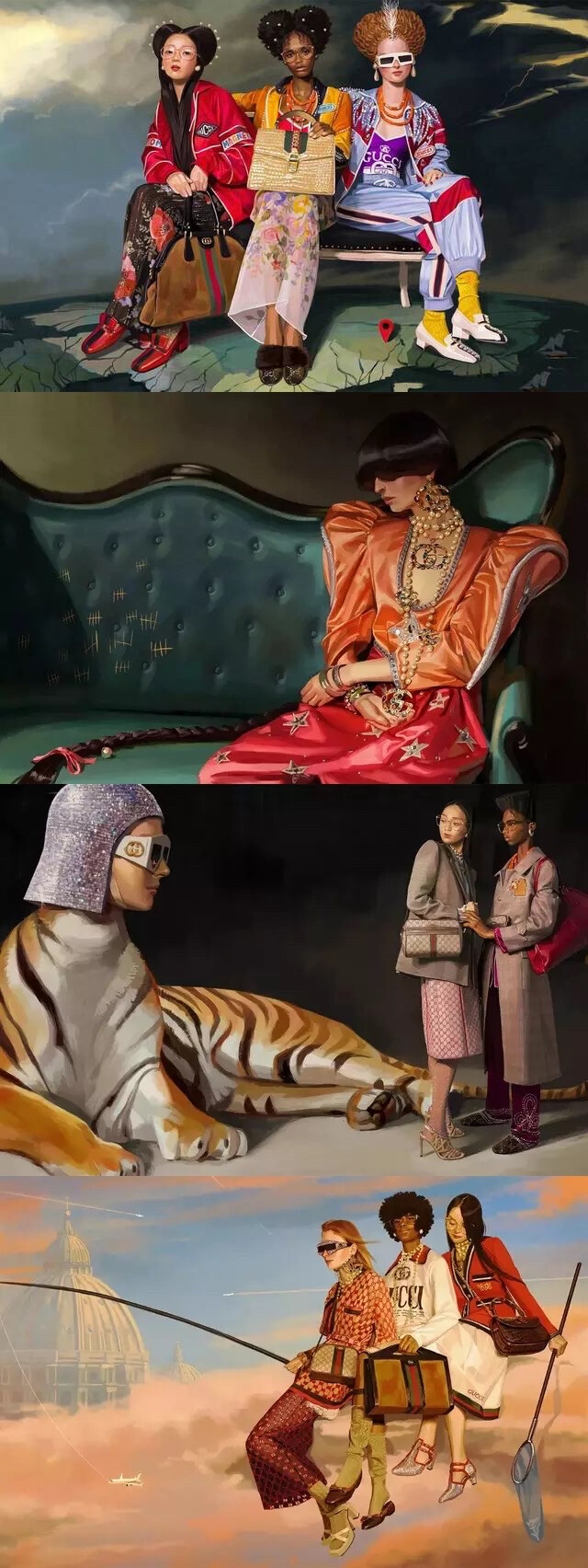 西班牙插画师Ignasi Monreal是GUCCI，LV等大牌都爱的插画师，图为GUCCI 画的系列插画