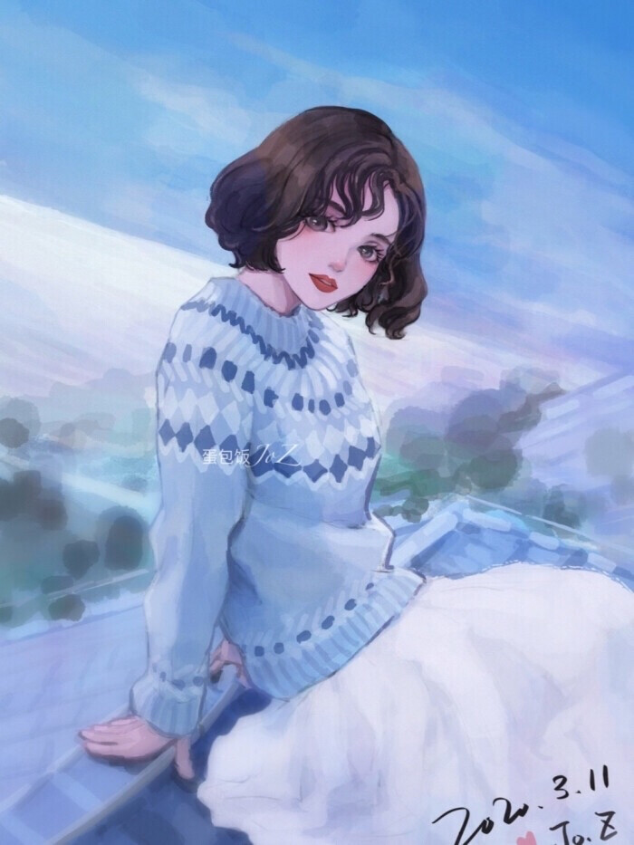 走路带风的女孩 输什么都不能输了心情
画师：蛋包饭JoZ